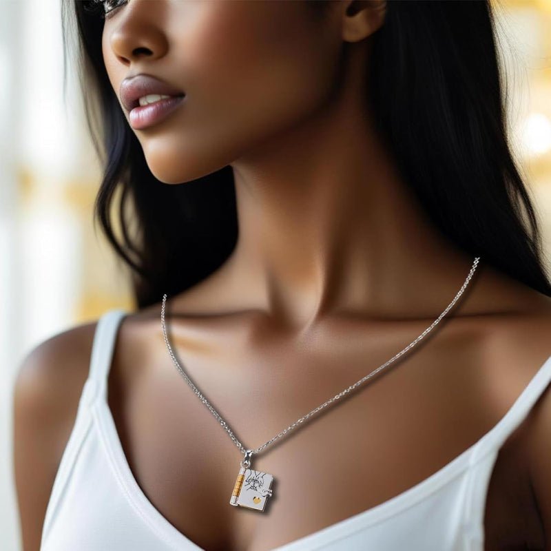 Personalized Daughter's Treasured Book Necklace - Meaningful Keepsake Jewelry 6