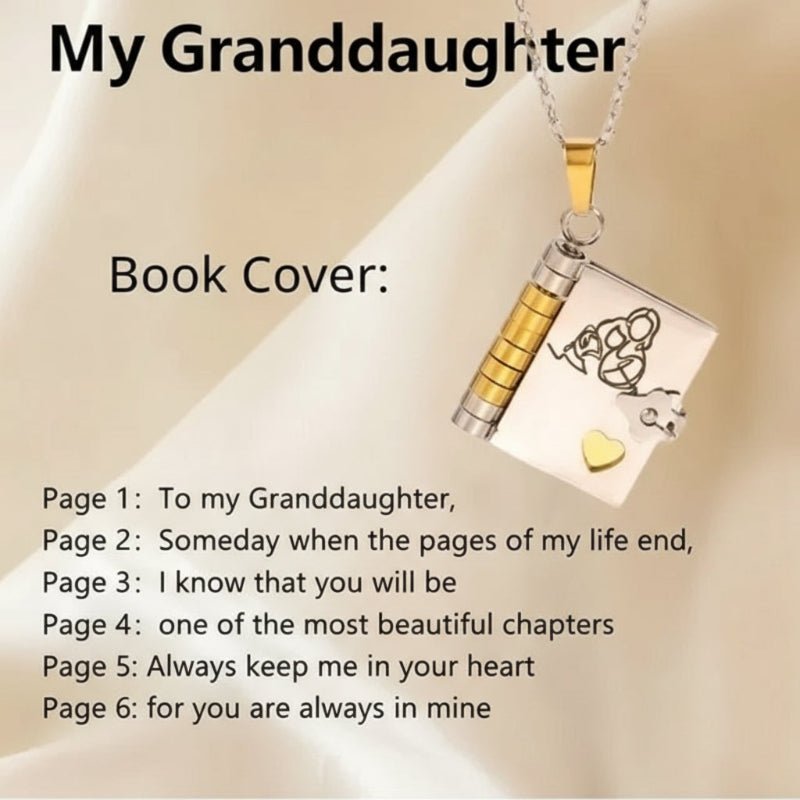 Personalized Daughter's Treasured Book Necklace - Meaningful Keepsake Jewelry 8