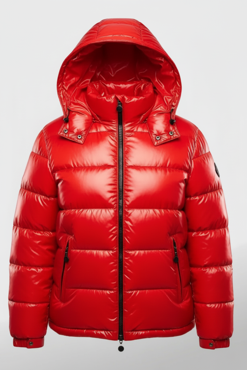 Plus Size Women's Black Puffer Jacket - Warm, Wind & Water-Repellent Winter Coat 3