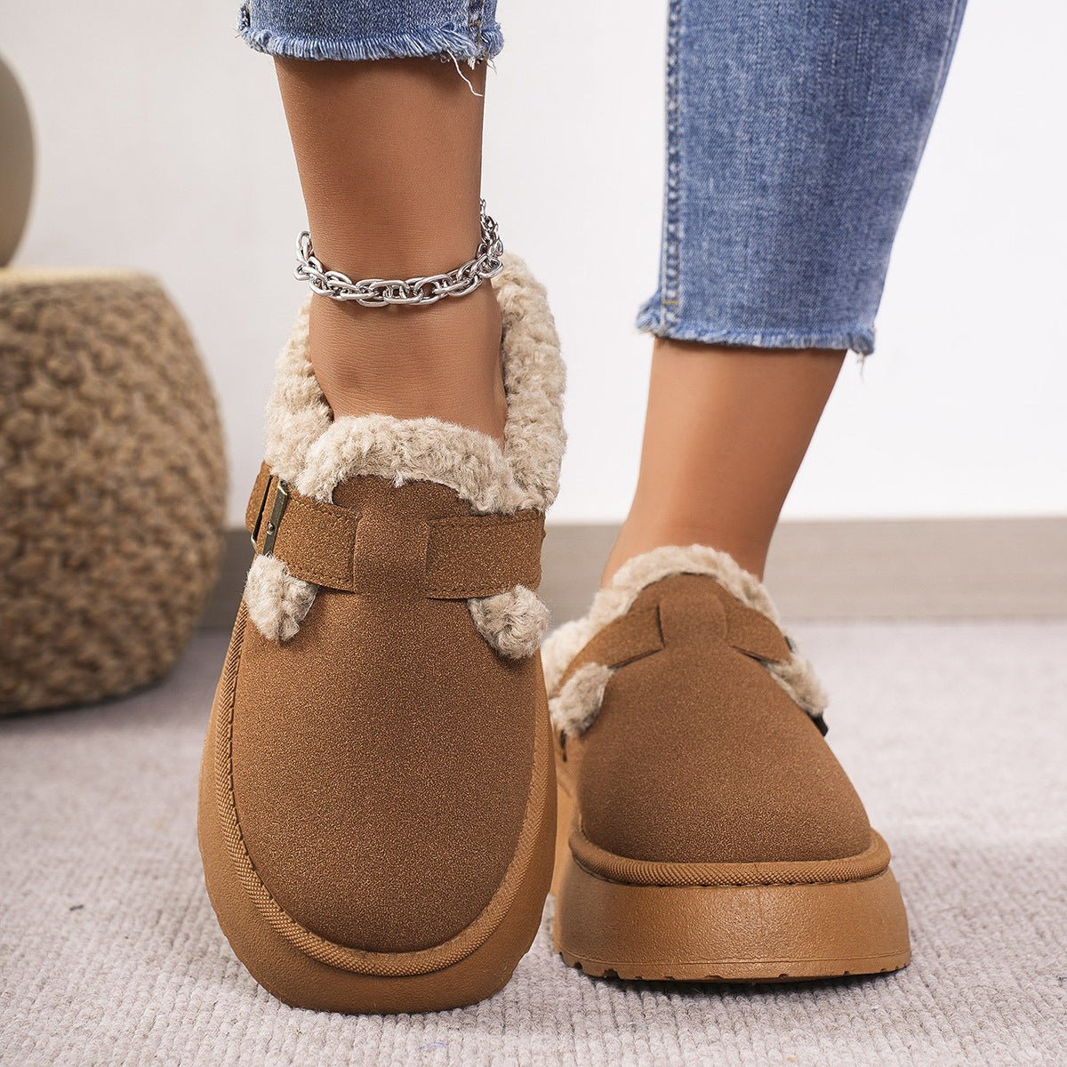 Plushoria – Cozy Plush Slippers for Women with Non-Slip Sole