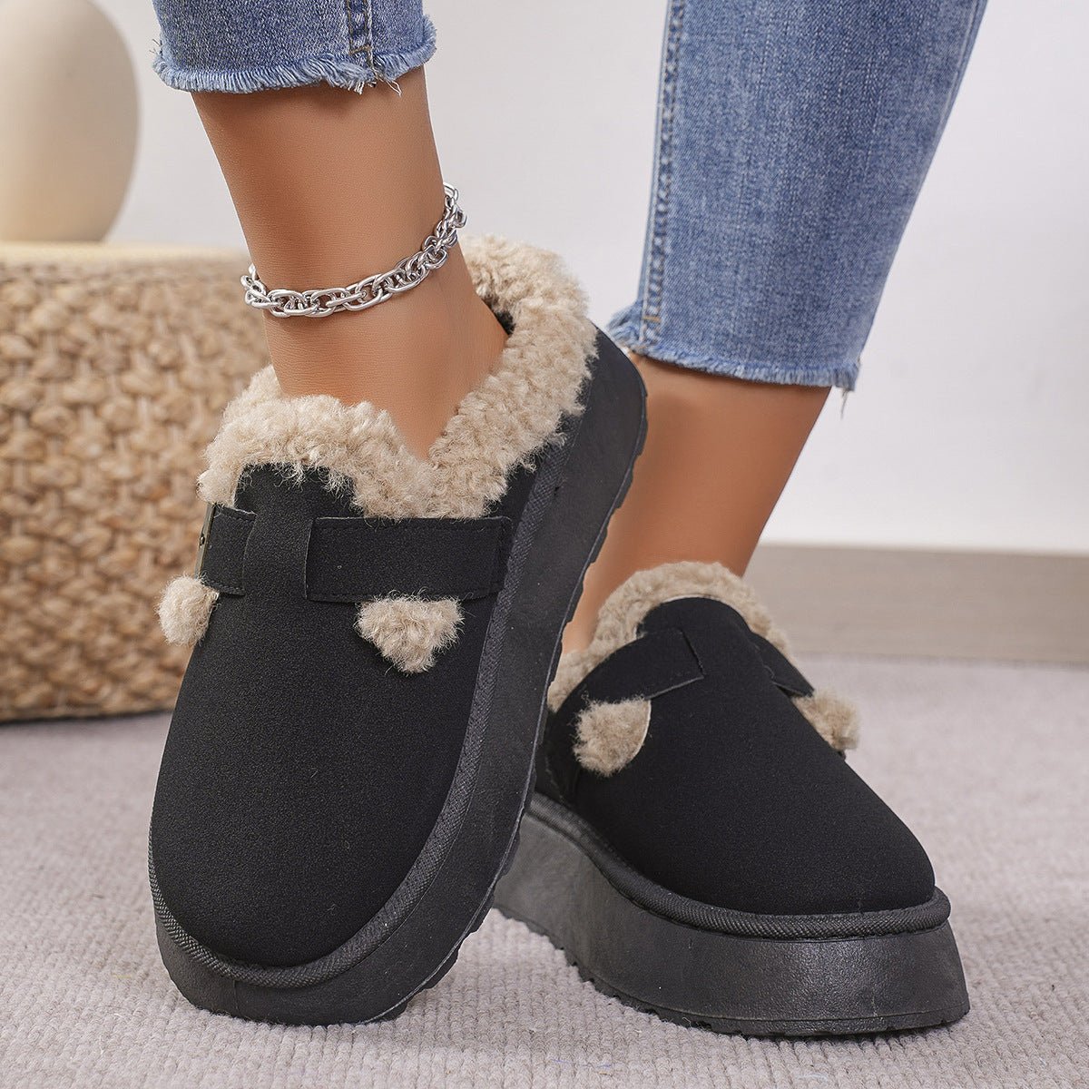 Plushoria – Cozy Plush Slippers for Women with Non-Slip Sole