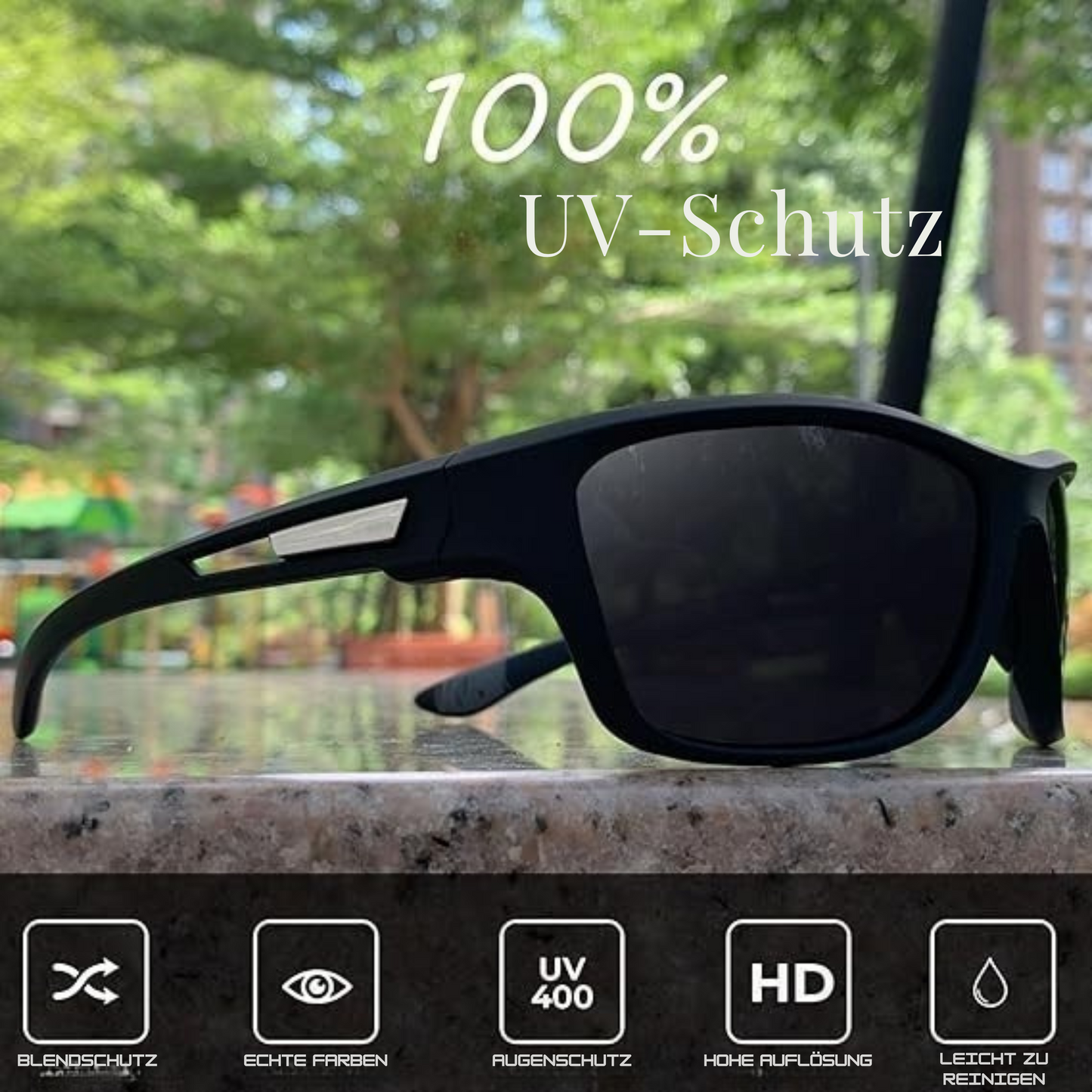 VISTALUX – Polarized Sunglasses with 100% UV Protection and Scratch-Resistant Lenses