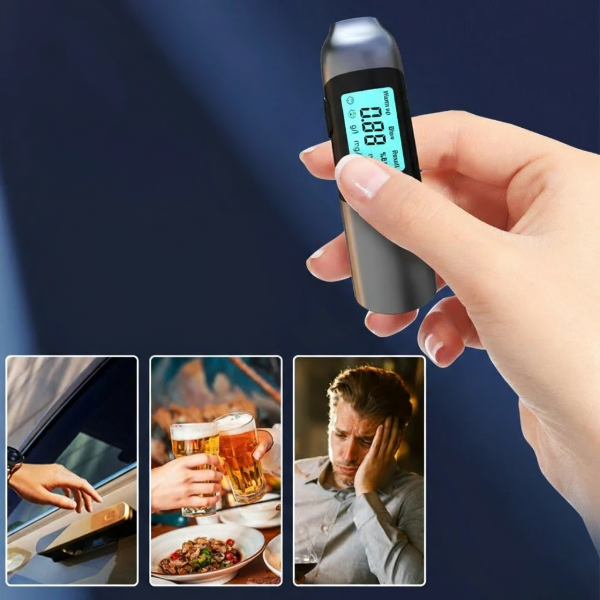 PoliceCheck BAC 5000 - Instant Breathalyzer with USB Rechargeable Sensor 2