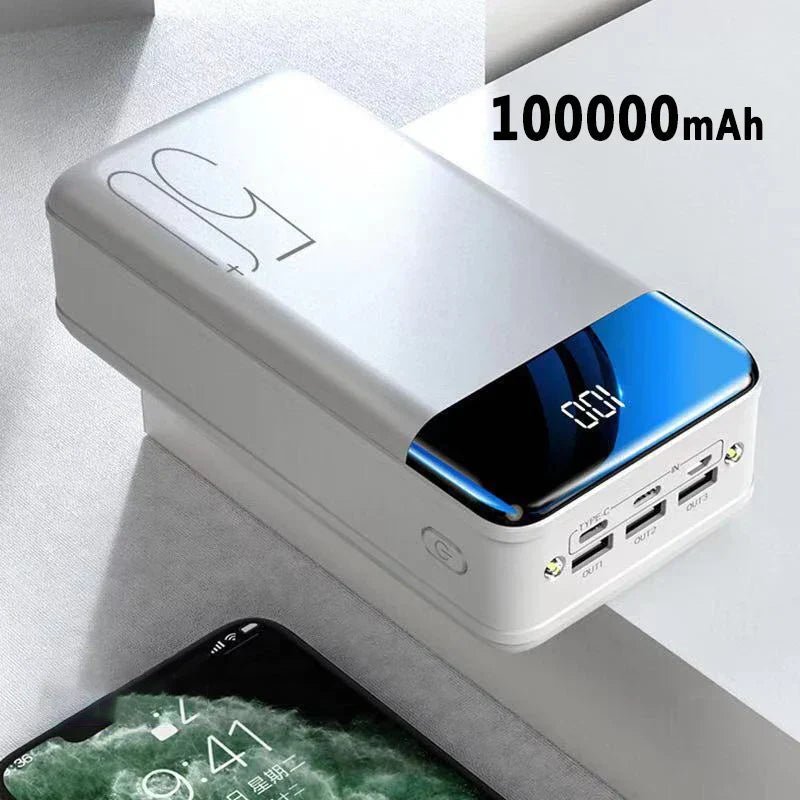 PowerMax Ultra 100K Power Bank | 100,000mAh Capacity | Superfast Charging | Portable Charger for Phones, Tablets & Laptops 3
