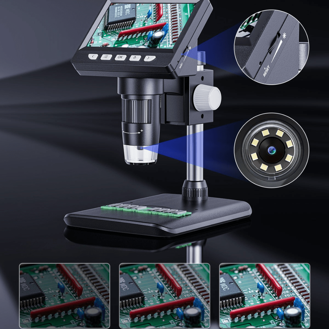 Precision Digital Microscope with 4.3-Inch HD Screen & 1000X Magnification 4