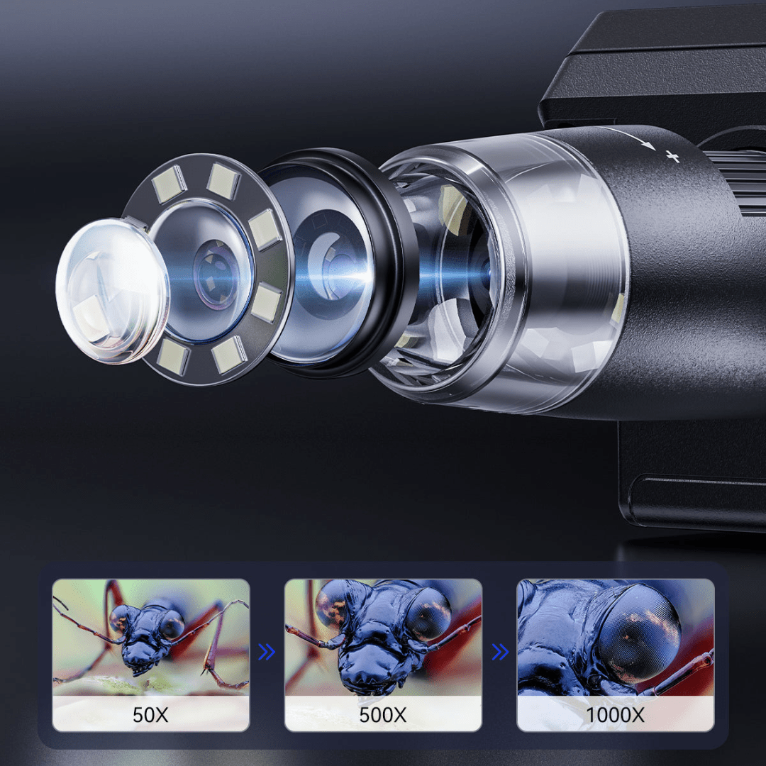 Precision Digital Microscope with 4.3-Inch HD Screen & 1000X Magnification 6