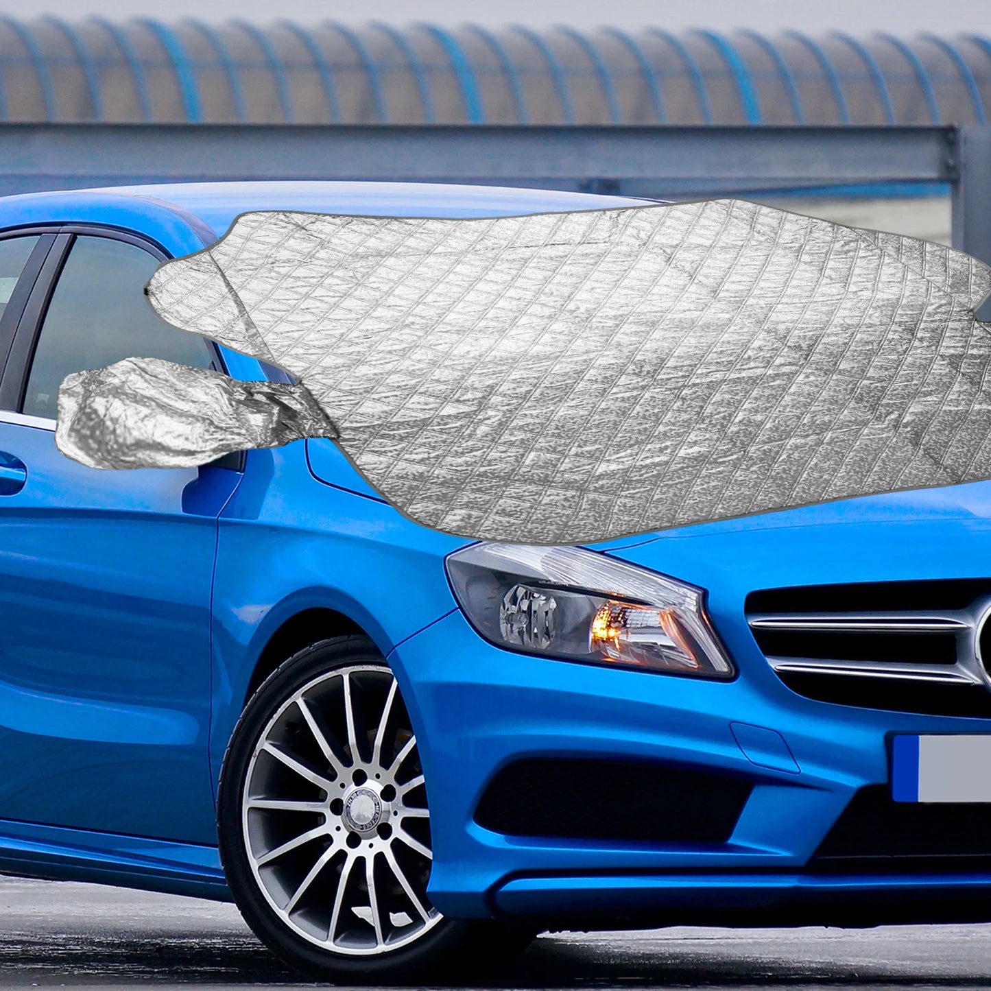 Premium Magnetic Windshield Snow Cover - Waterproof Frost & Sun Protector 5