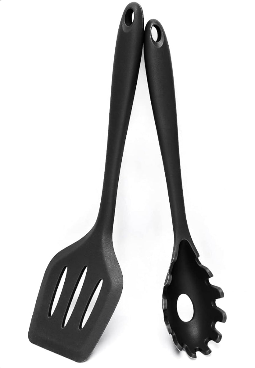 Premium Silicone Kitchen Utensil Set - 15-Piece Heat-Resistant Tools, Spatulas & Ladle 1