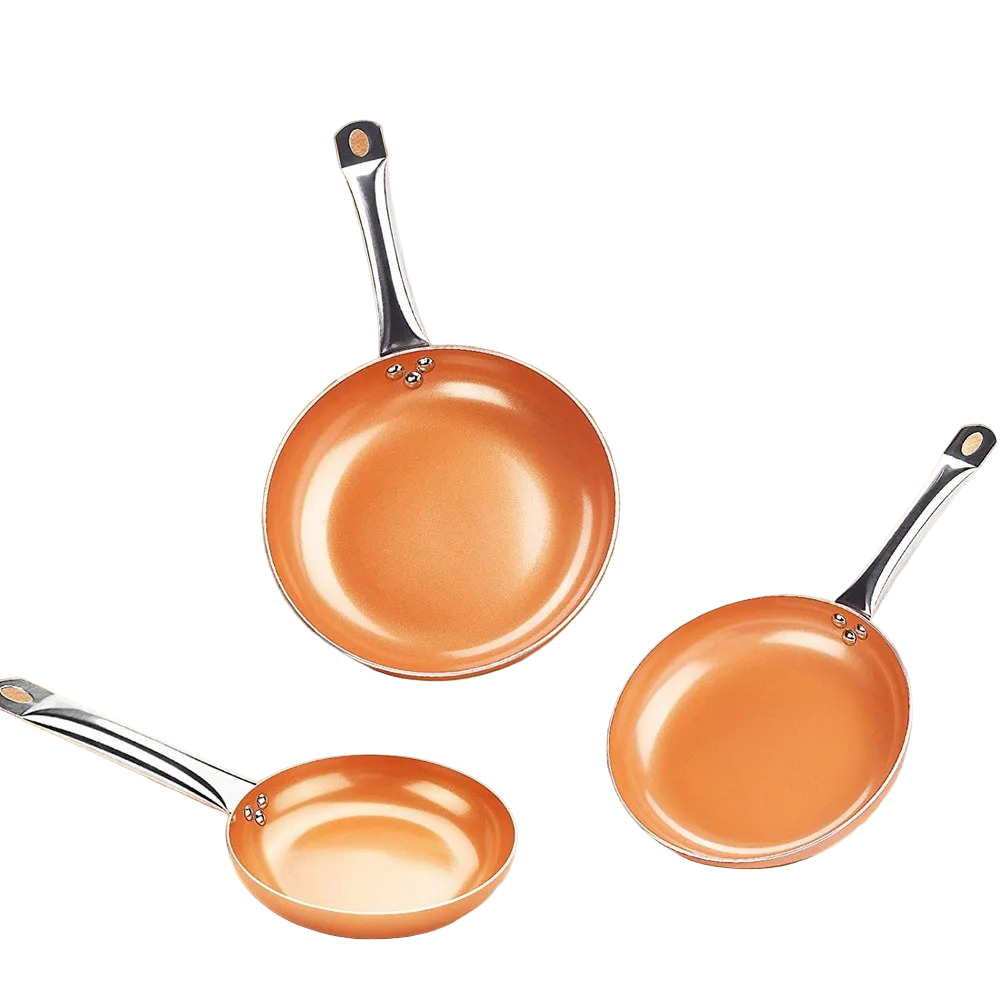 Professional Copper Frying Pan with Non-Stick Coating for Precision Cooking 1