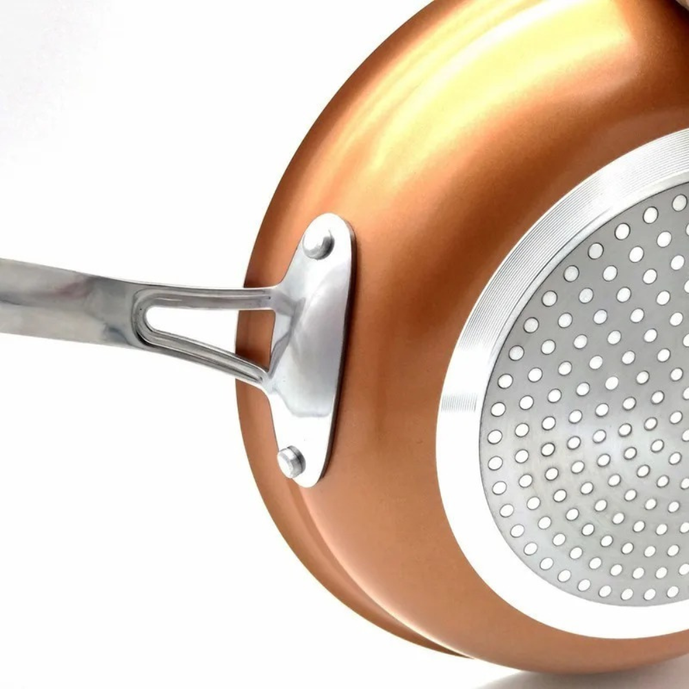 Professional Copper Frying Pan with Non-Stick Coating for Precision Cooking 2