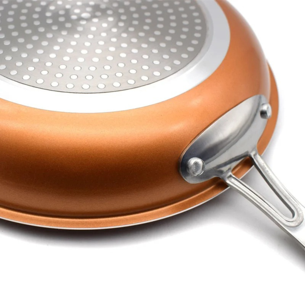 Professional Copper Frying Pan with Non-Stick Coating for Precision Cooking 4