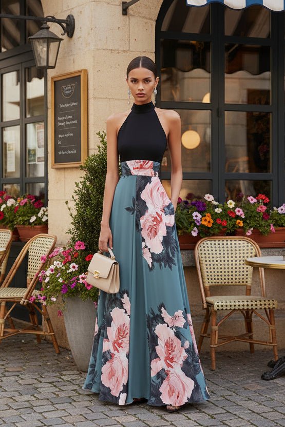 Quinn - Floral Maxi Dress for Women, Elegant Sleeveless Summer Wedding Guest Dresses 1