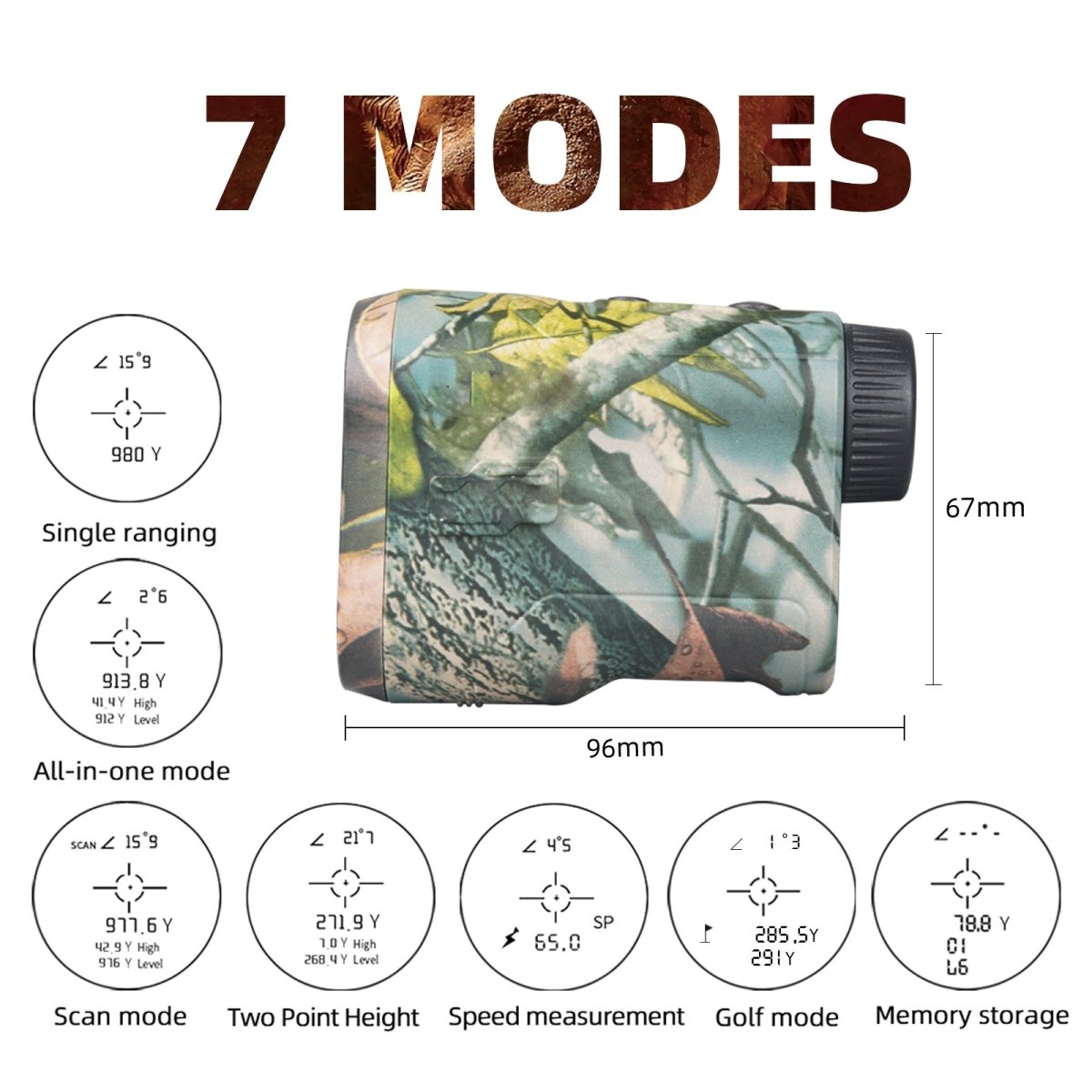 Rangemax – 1000 Yards Hunting Laser Rangefinder with USB-C Battery