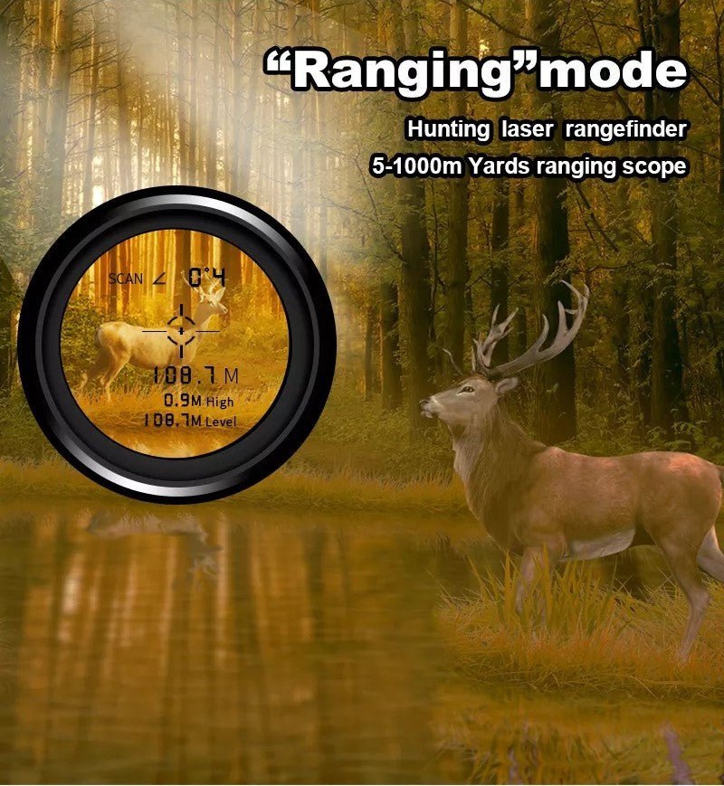 Rangemax – 1000 Yards Hunting Laser Rangefinder with USB-C Battery