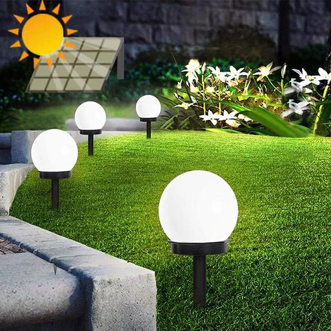 SOLGLO - Ronde LED Solar tuinlamp met automatische lichtregeling