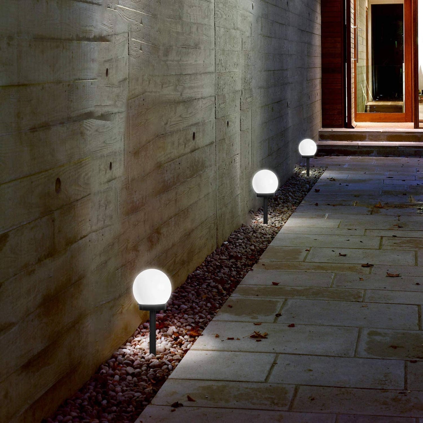SOLGLO - Ronde LED Solar tuinlamp met automatische lichtregeling
