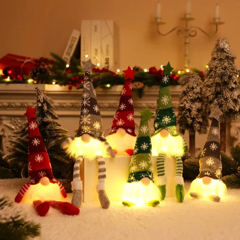 SNOWBEARD – LED Plush Gnome for Cozy Christmas Décor