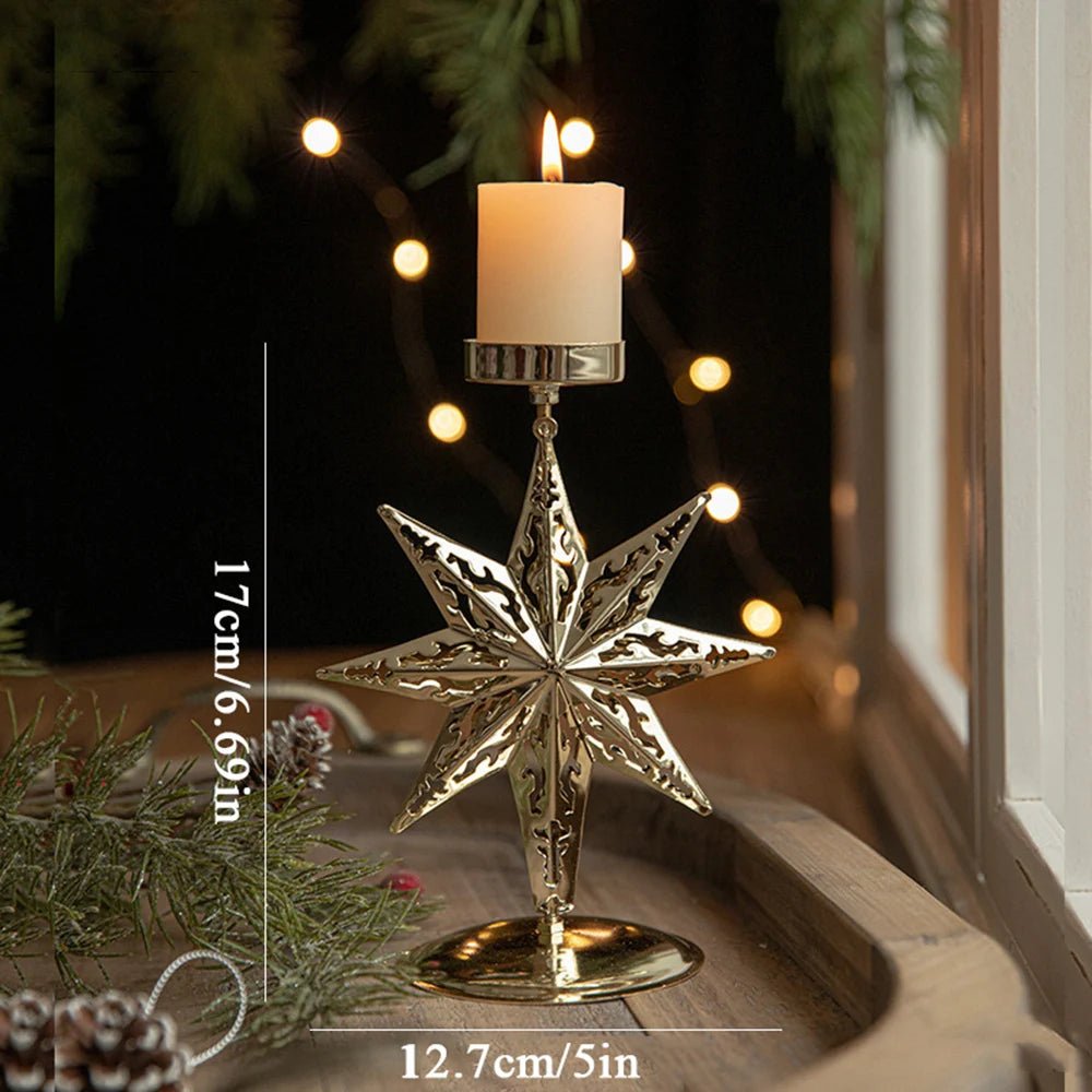 GOLDLITE – Elegant Vintage Candlestick Stand for Festive Charm