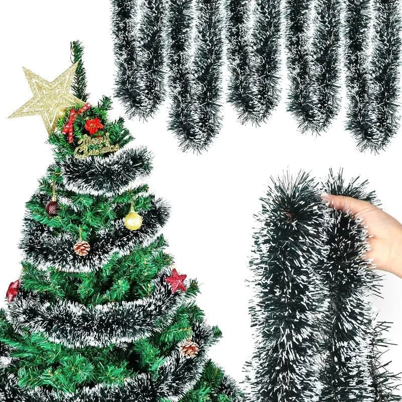 PINEWRAP - Premium Groen Kerstdecoratieband voor Kransen & Boomdecoratie