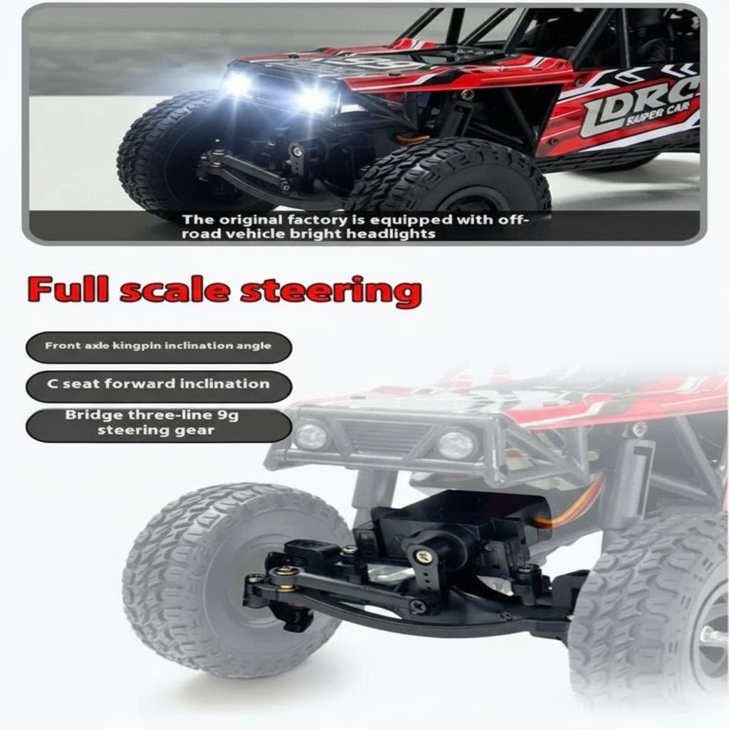WILDTRAX – 1:18 4WD Off-Road RC Car with High-Speed Performance
