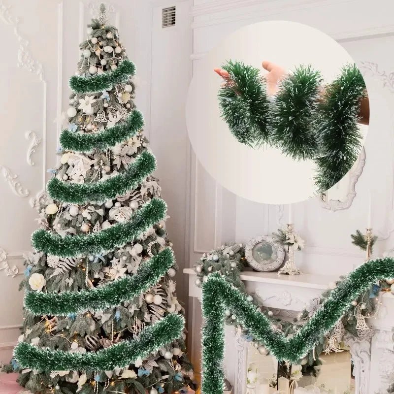 PINEWRAP - Premium Groen Kerstdecoratieband voor Kransen & Boomdecoratie
