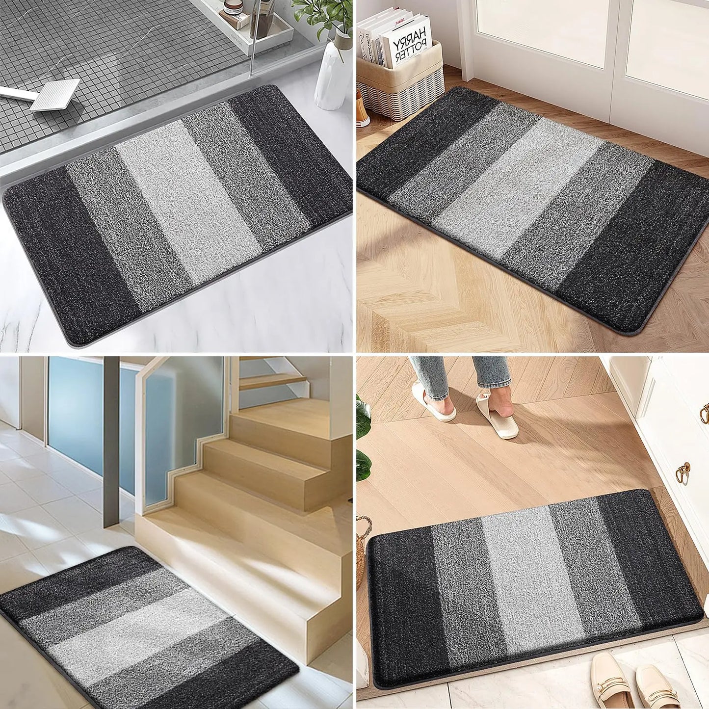 HOMEDRY – Washable Absorbent Rug with Anti-Skid Base & Soft Texture