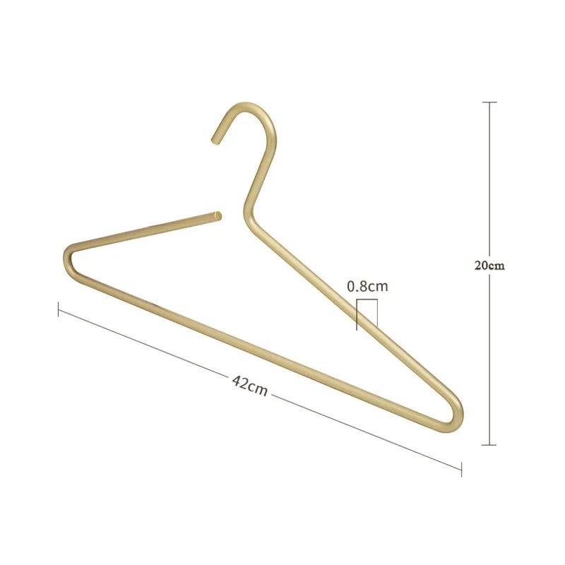 METALLOOP – Sleek Gold & Silver Clothing Hanger Set for Space-Saving, Stylish Storage