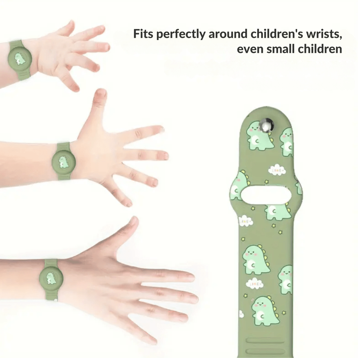 SAFESNUG – Kids’ Airtag Bracelet with Fun Dino Design 5