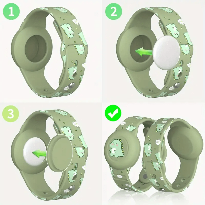 SAFESNUG – Kids’ Airtag Bracelet with Fun Dino Design 8
