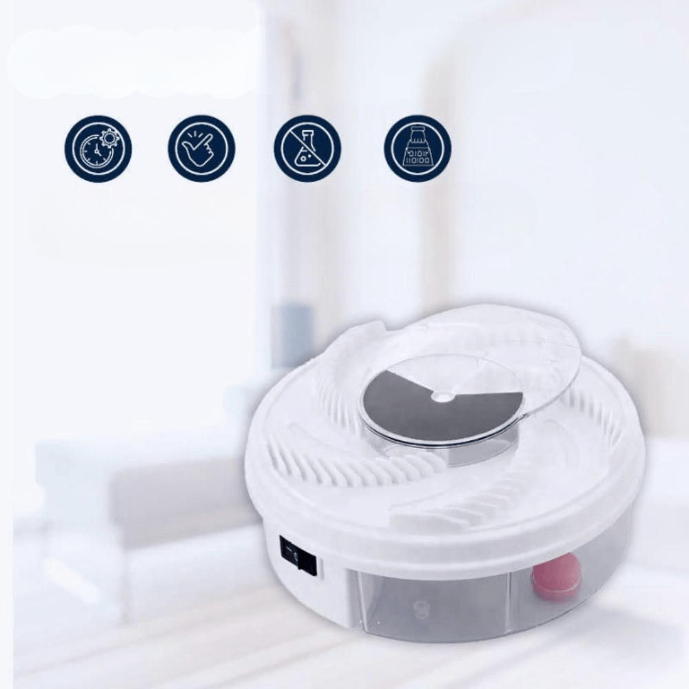SILENT FLY TRAP – Indoor & Outdoor Fruit Fly Catcher with Silent Operation 2