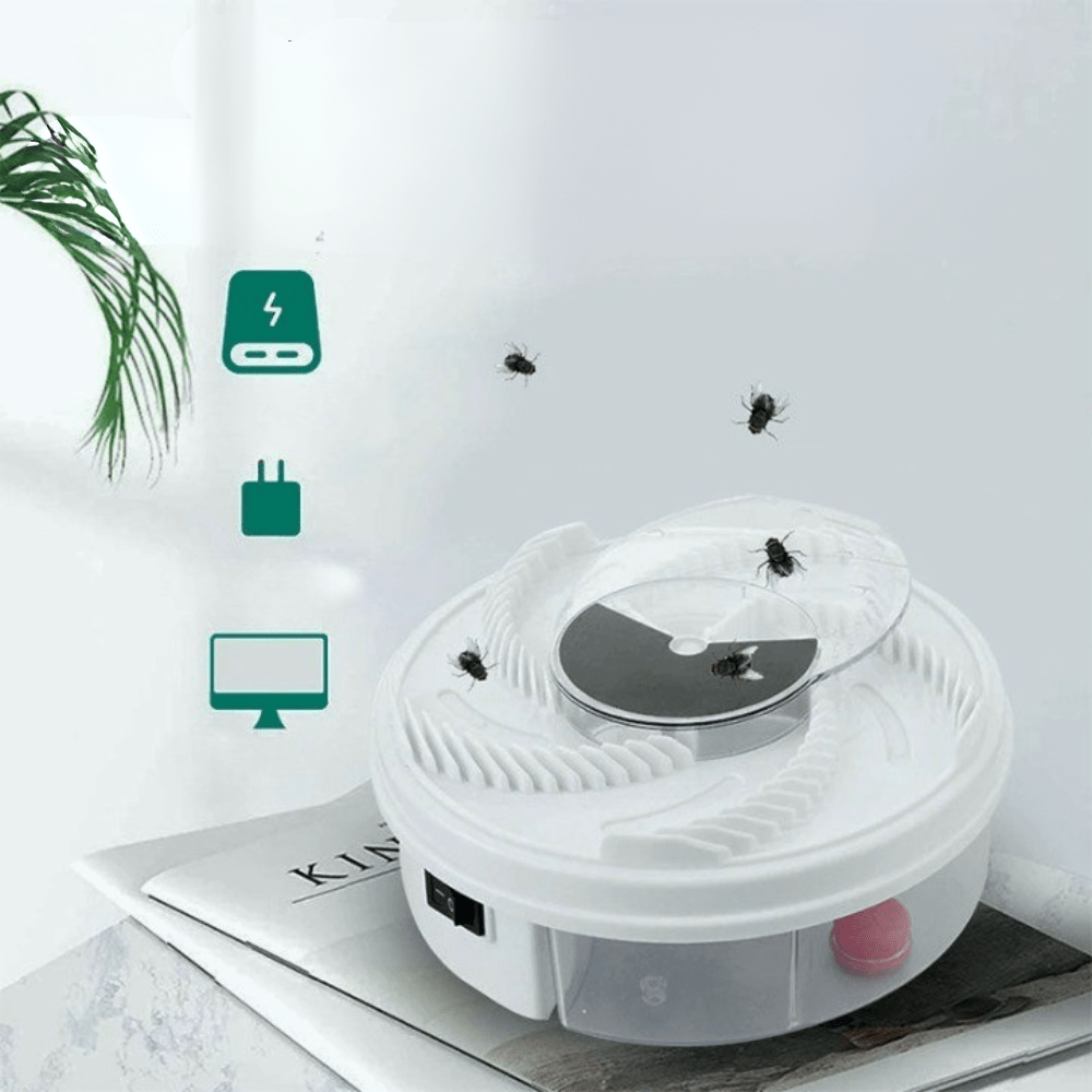 SILENT FLY TRAP – Indoor & Outdoor Fruit Fly Catcher with Silent Operation 4