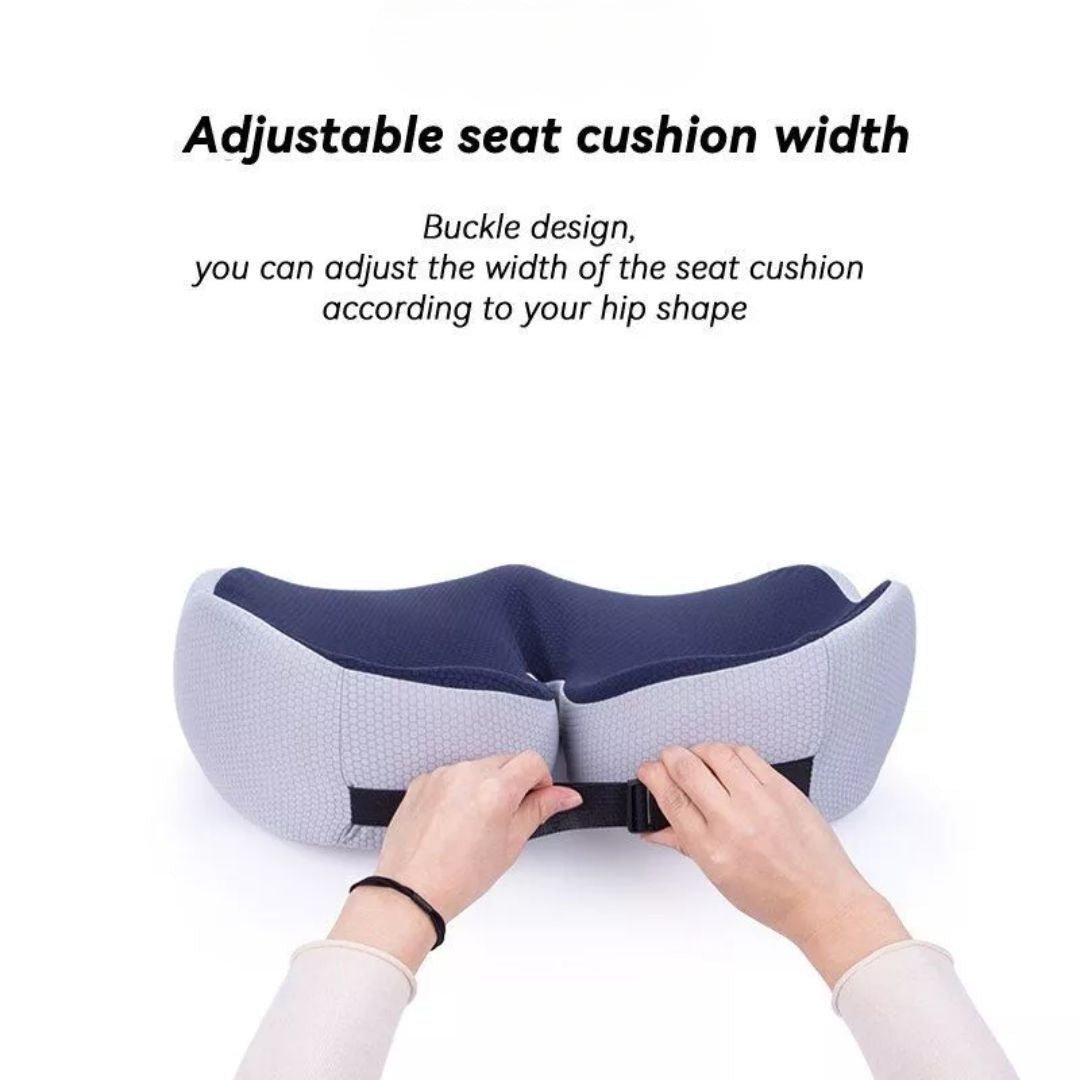 SITRELIEF – Adjustable Memory Foam Seat Cushion for Tailbone & Back Support 7
