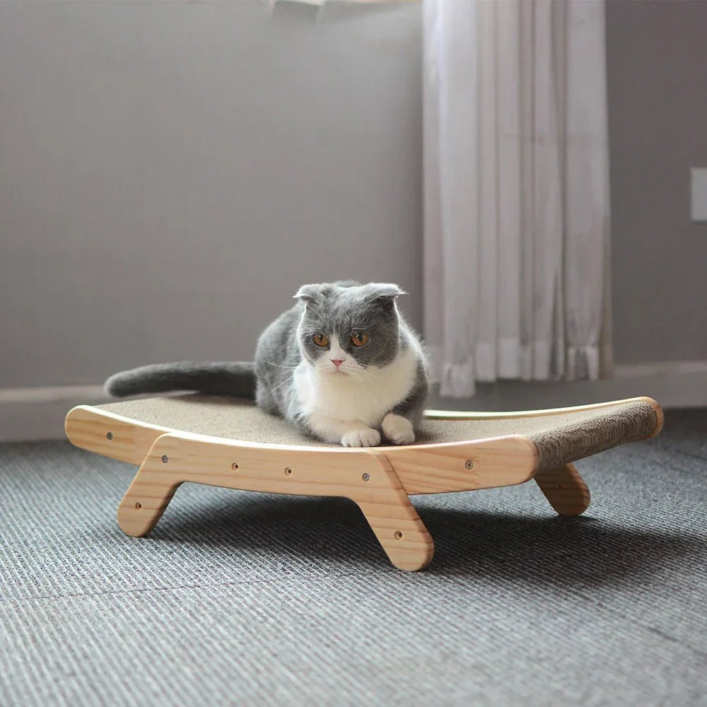 SMATCH SCATTERING TREE FOR CATS – Modern scratching board with wooden frame