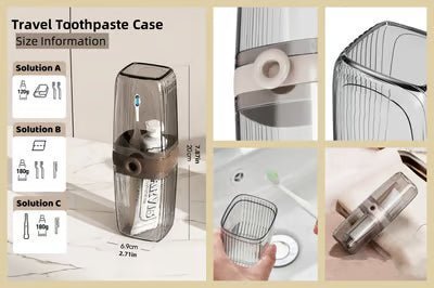 SOAPSAPE - Reiszeephouder met afvoer voor hygiënische reizen