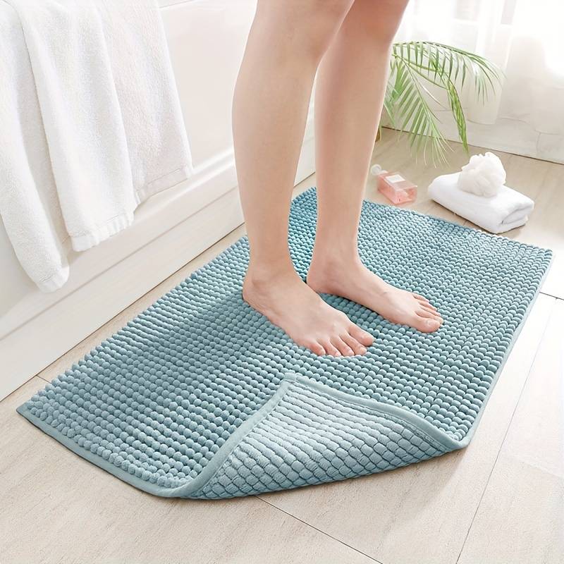 SOFTDRY – Chenille Microfiber Bath Mat with Non-Slip Base 2