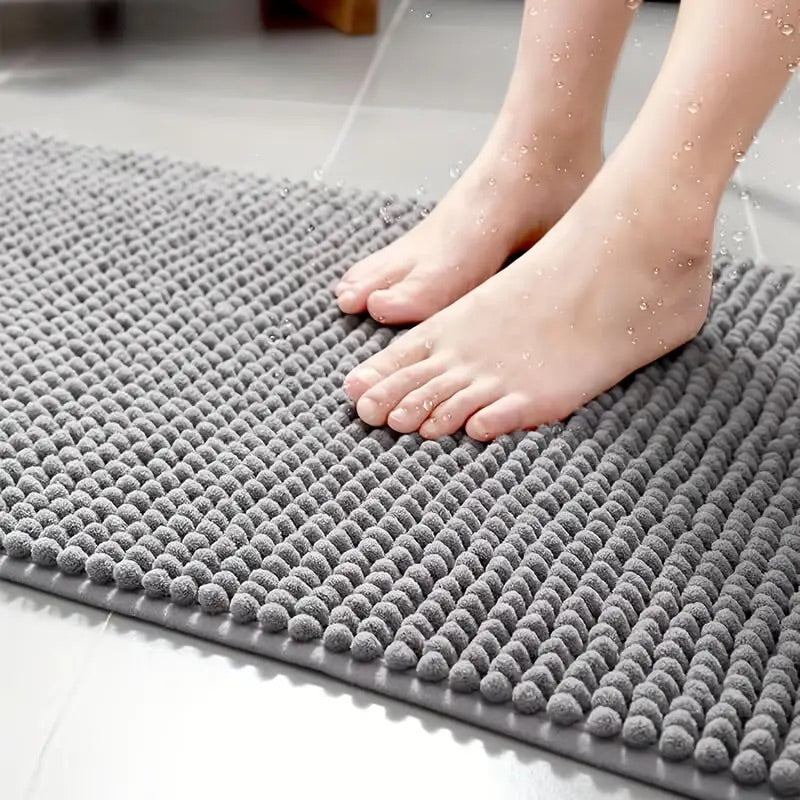 SOFTDRY – Chenille Microfiber Bath Mat with Non-Slip Base 4