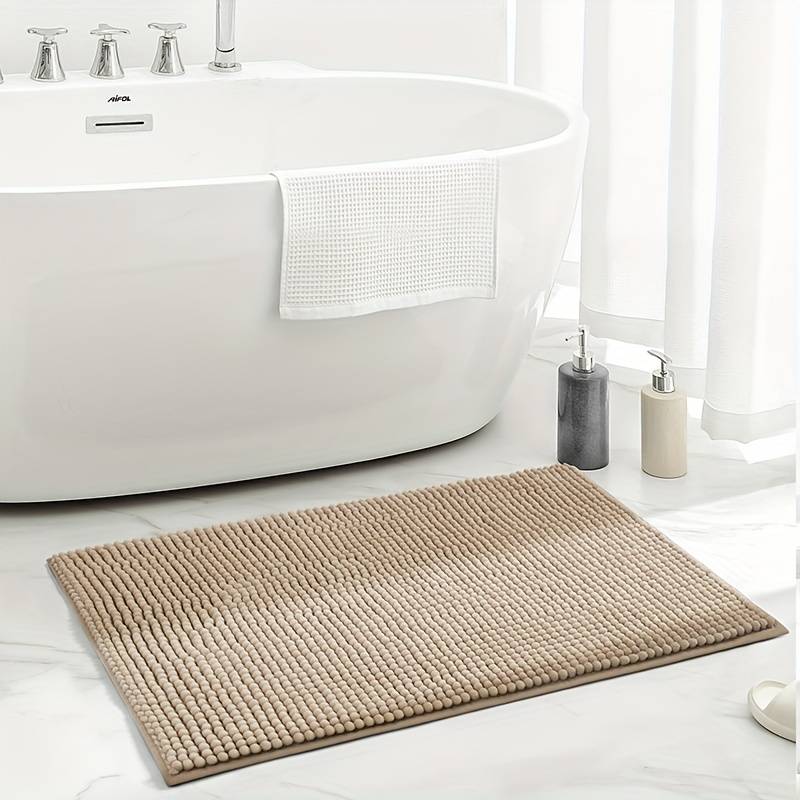 SOFTDRY – Chenille Microfiber Bath Mat with Non-Slip Base 5