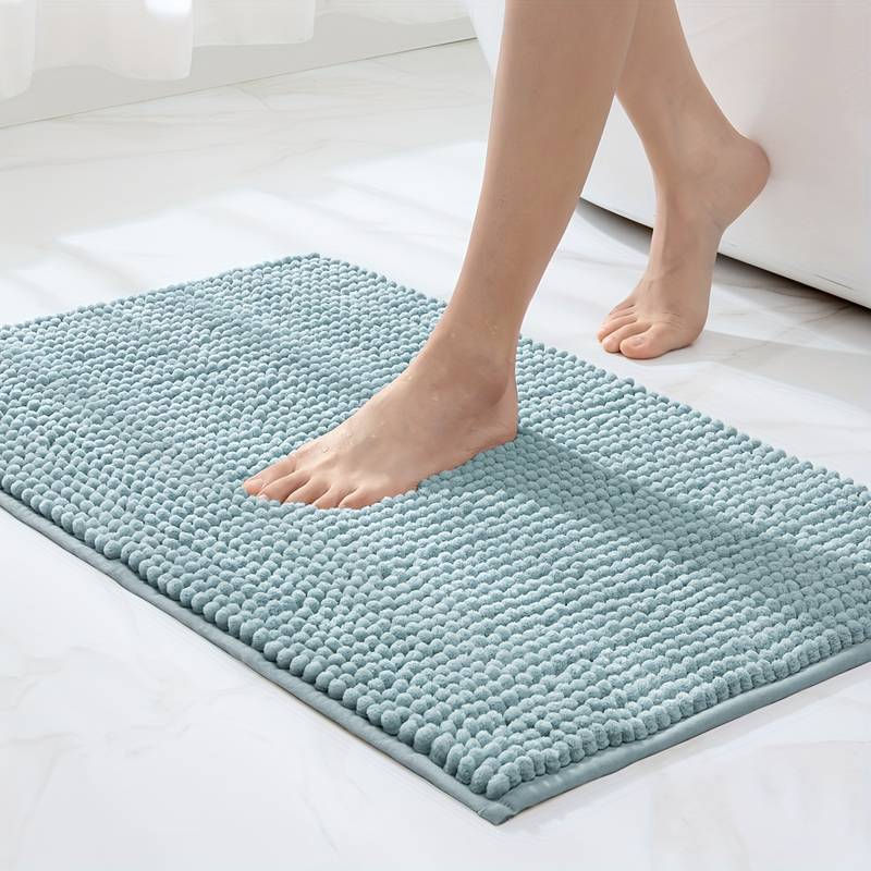 SOFTDRY – Chenille Microfiber Bath Mat with Non-Slip Base 8