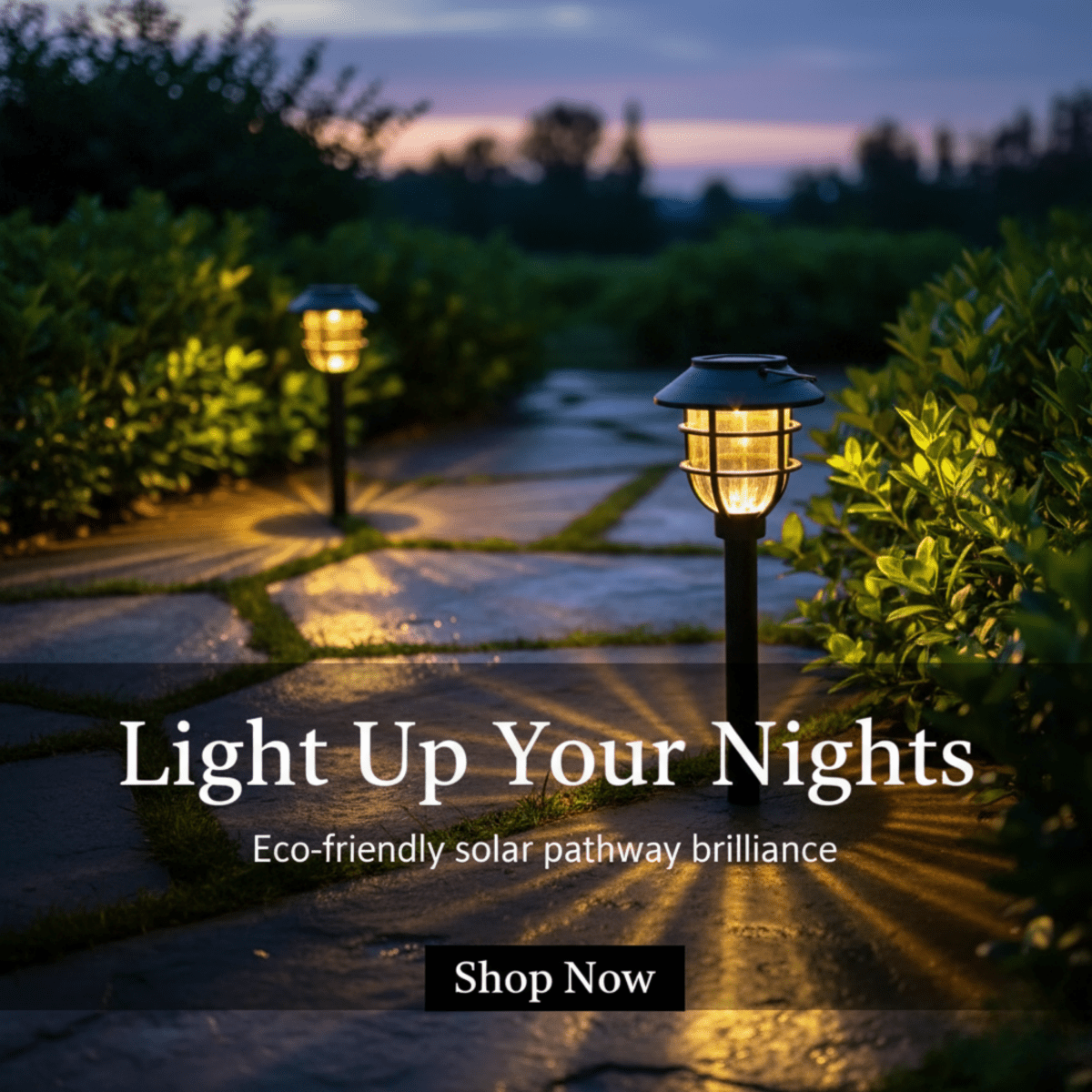 SOLARSPIKE – 2 Pack Solar Powered Pathway Lights for Outdoor Garden Illumination 1
