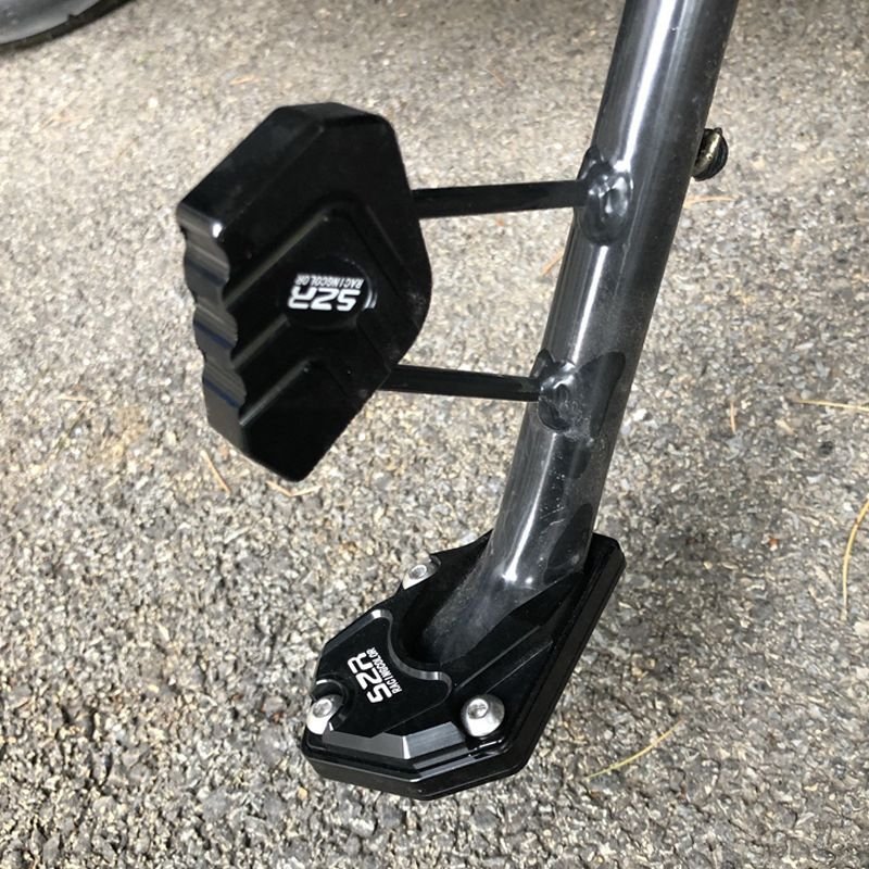 STABILIRIDE – Aluminum Motorcycle Kickstand Pad for Secure Parking 7