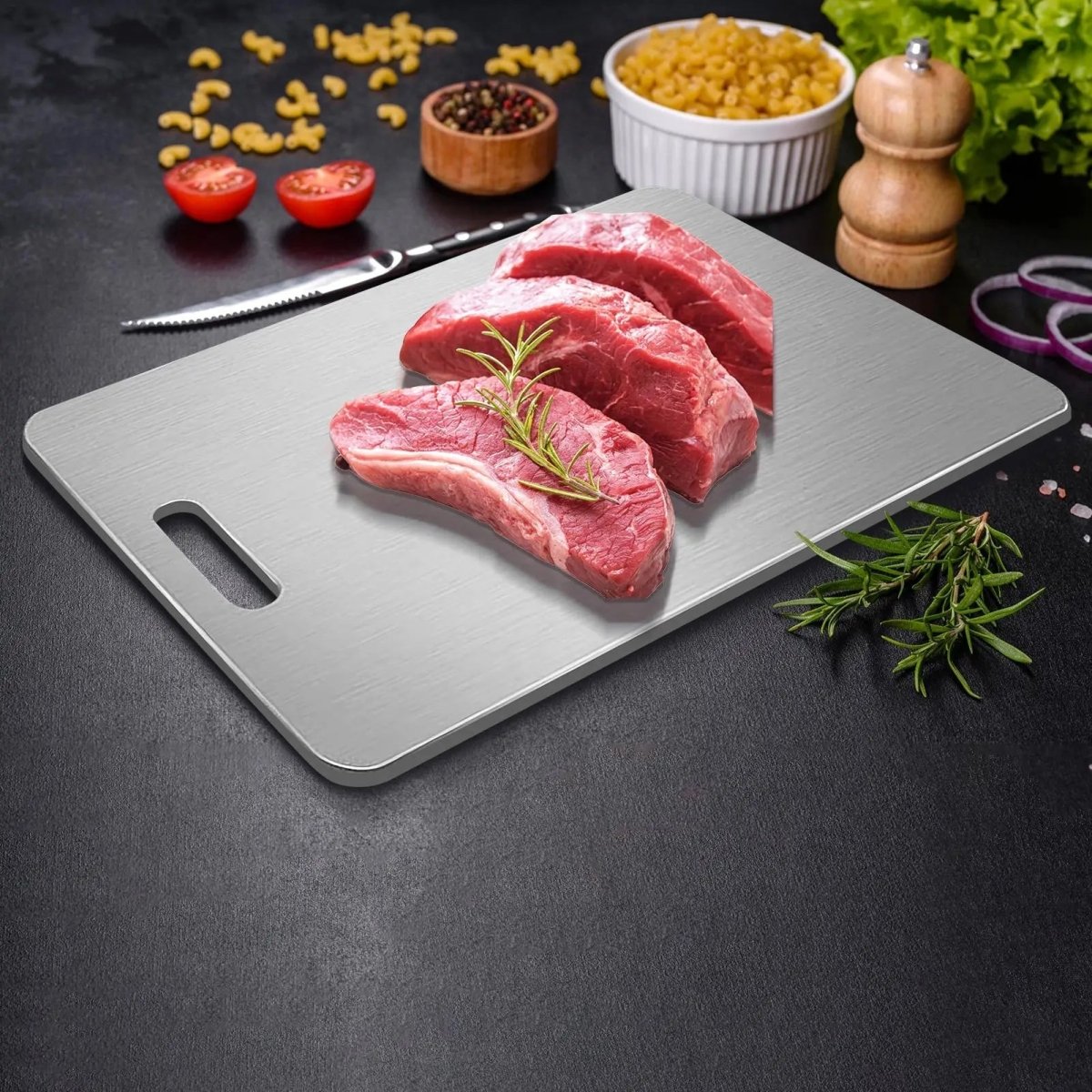 STEELCUT – Premium Stainless Steel Cutting Board for Hygienic & Durable Use 2