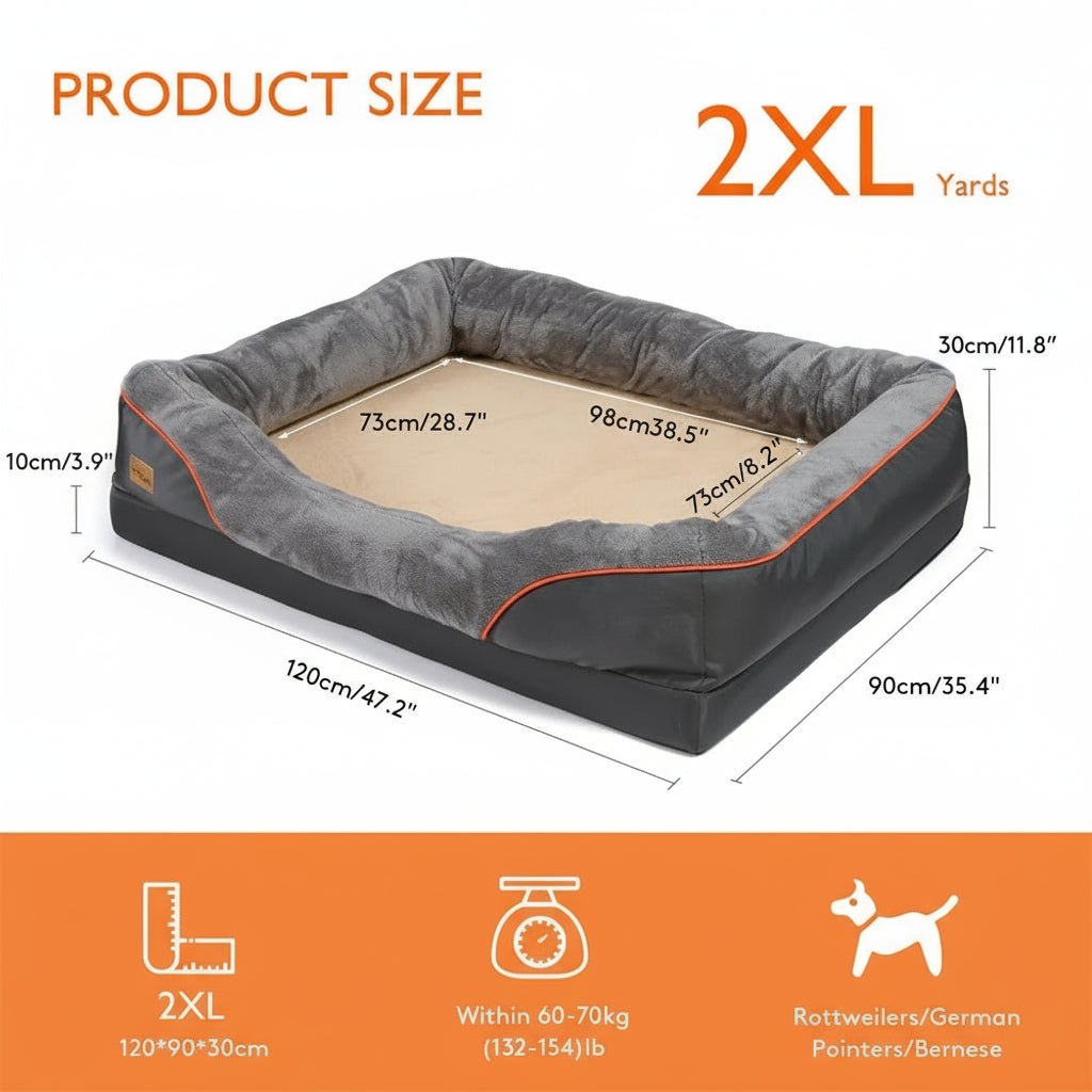 FURPAL – Premium Orthopedic Dog Bed - Jumbo Foam Base