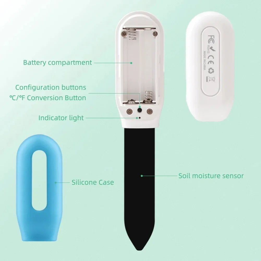 GROWTUNE – Bluetooth Soil Tester with Moisture & Temperature Monitoring