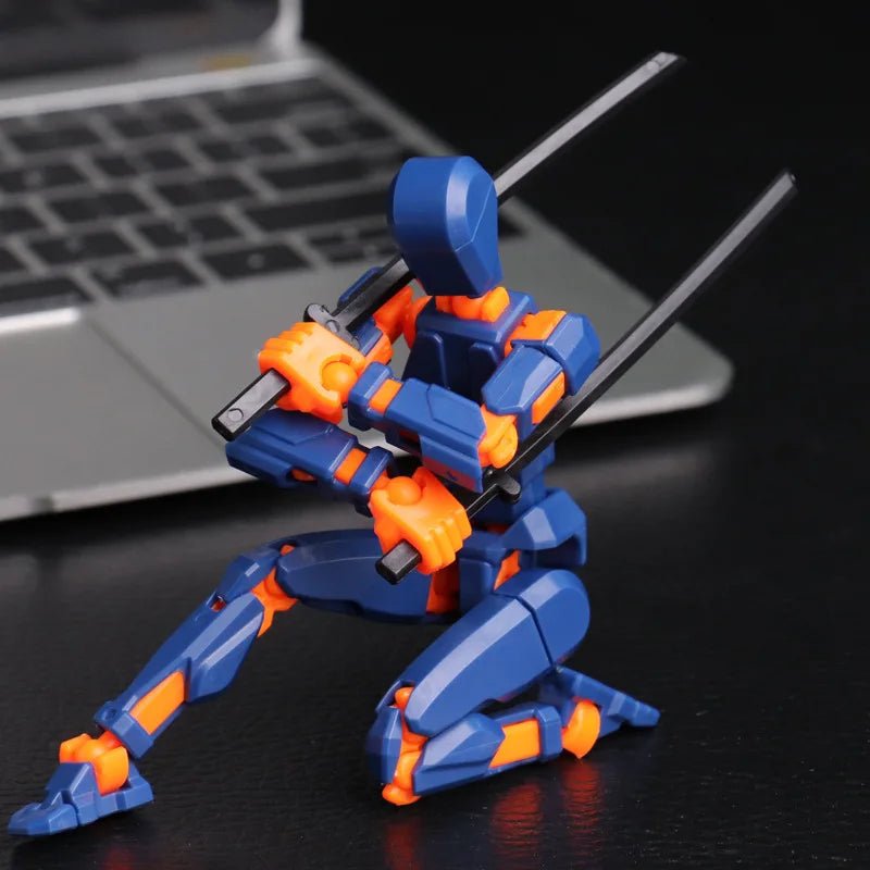 Shapeshift Robot 3D Printed Action Figure - 14CM Movable Mannequin Toy 0