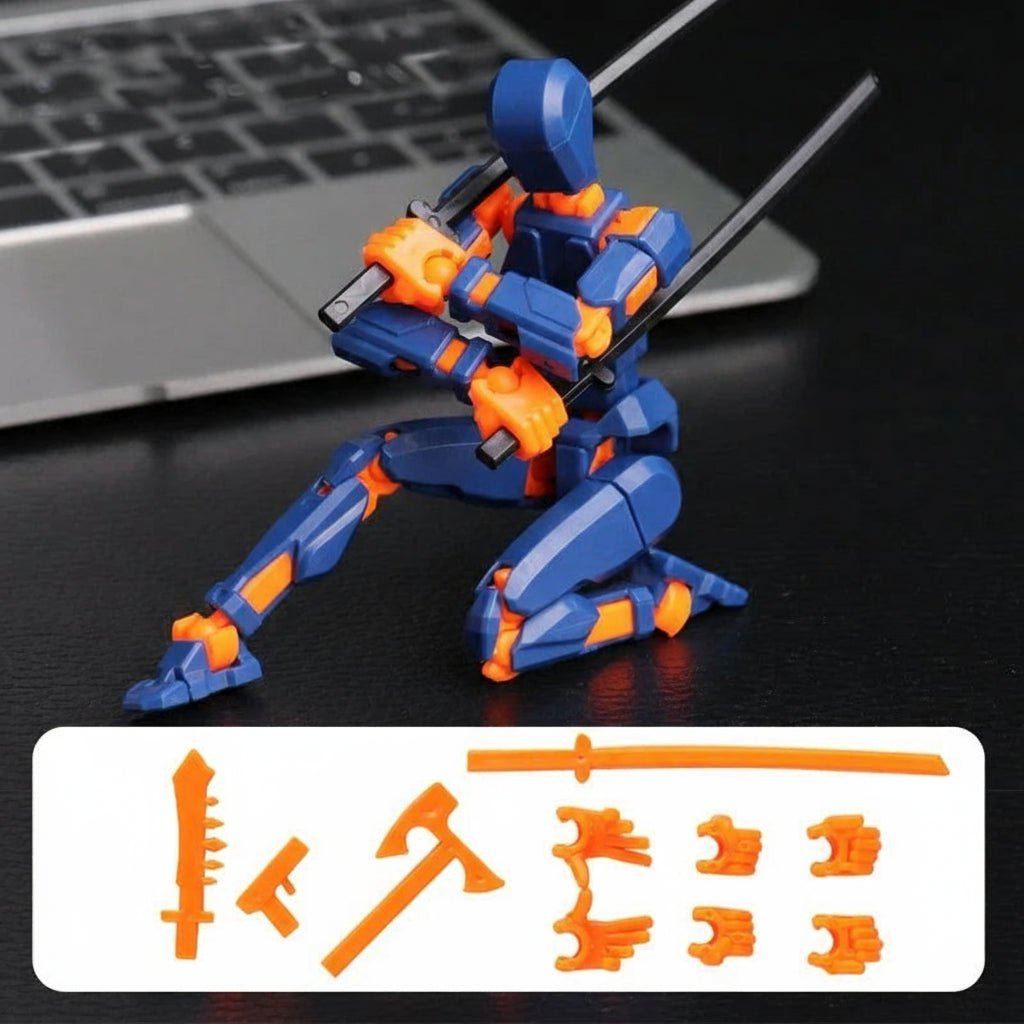 Shapeshift Robot 3D Printed Action Figure - 14CM Movable Mannequin Toy 2