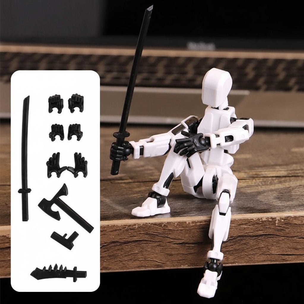 Shapeshift Robot 3D Printed Action Figure - 14CM Movable Mannequin Toy 3