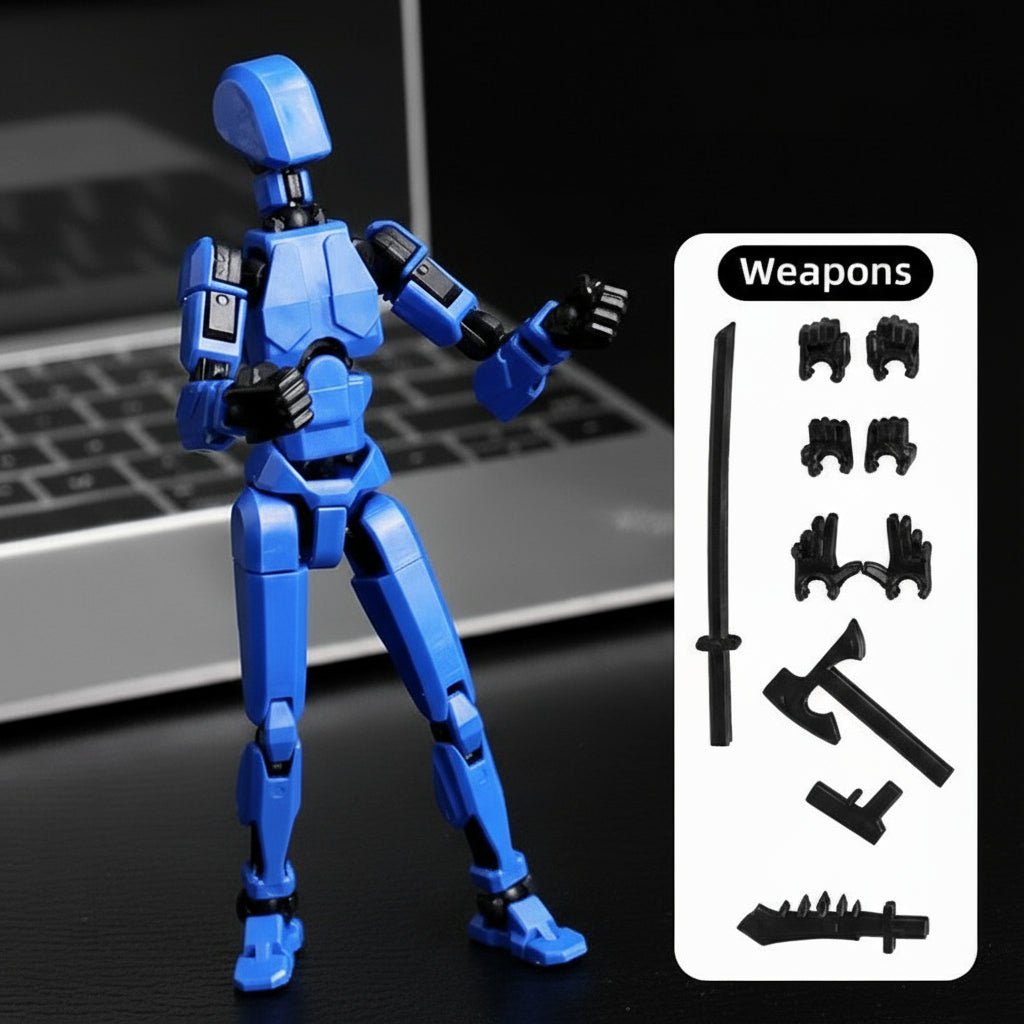Shapeshift Robot 3D Printed Action Figure - 14CM Movable Mannequin Toy 4