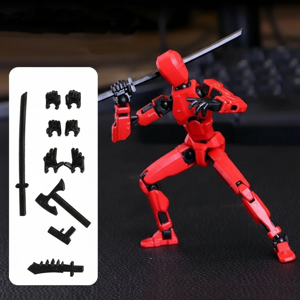 Shapeshift Robot 3D Printed Action Figure - 14CM Movable Mannequin Toy 6