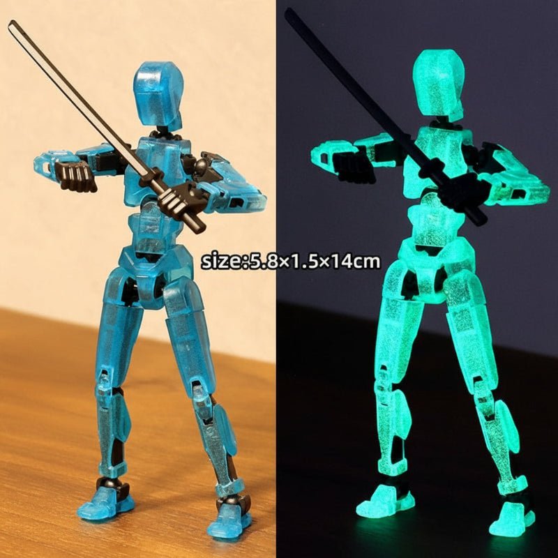 Shapeshift Robot 3D Printed Action Figure - 14CM Movable Mannequin Toy 7