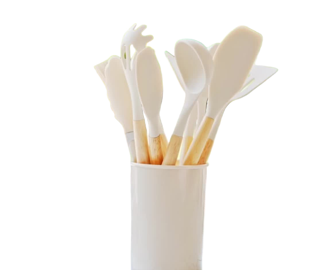 SilicoWare - 12-Piece Silicone Kitchen Utensil Set with Spatulas & Ladle 2